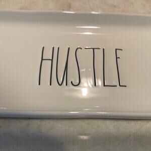 Rae Dunn Hustle trinket tray NEW